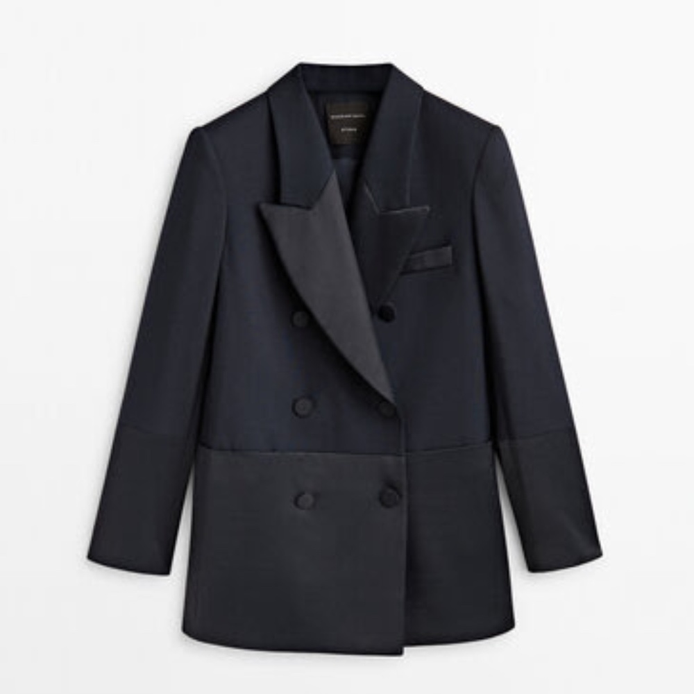 Suit & pants Massimo Dutti Studio Double-Breasted Navy Suit set
